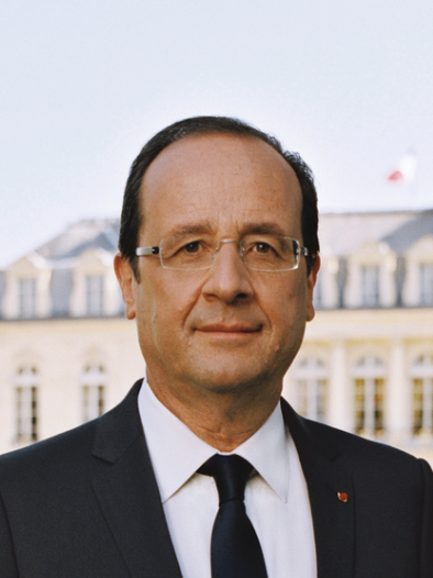 Ex Président Français Francois hollande à l'Elysée