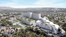 Hôpital Nord vue du ciel de Marseille